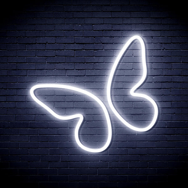 ADVPRO Butterfly Ultra-Bright LED Neon Sign fnu0020 - White