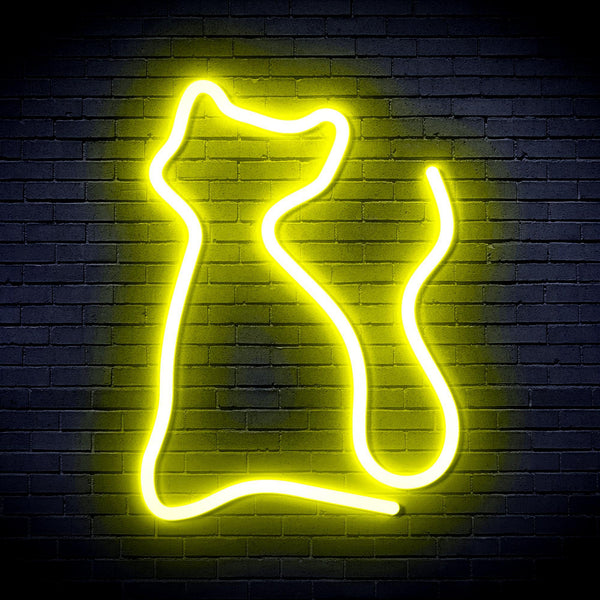 ADVPRO Cat Ultra-Bright LED Neon Sign fnu0021 - Yellow