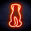 ADVPRO Back of Stanging Dog Ultra-Bright LED Neon Sign fnu0022 - Orange