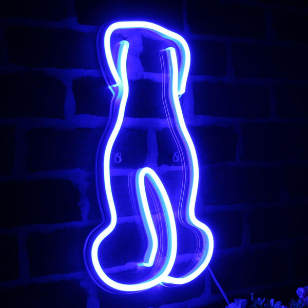 ADVPRO Back of Stanging Dog Ultra-Bright LED Neon Sign fnu0022