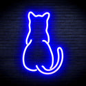 ADVPRO Back of Standing Cat Ultra-Bright LED Neon Sign fnu0023 - Blue
