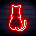 ADVPRO Back of Standing Cat Ultra-Bright LED Neon Sign fnu0023 - Red