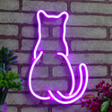 ADVPRO Back of Standing Cat Ultra-Bright LED Neon Sign fnu0023