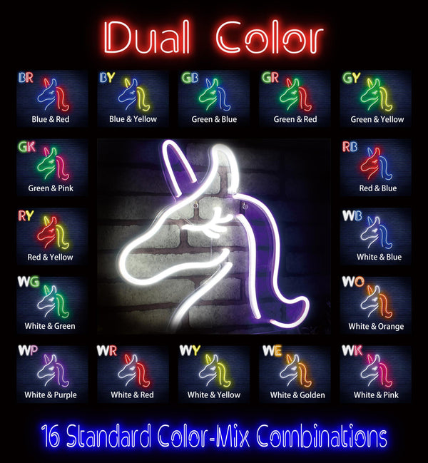 ADVPRO Unicorn Ultra-Bright LED Neon Sign fnu0024 - Dual-Color