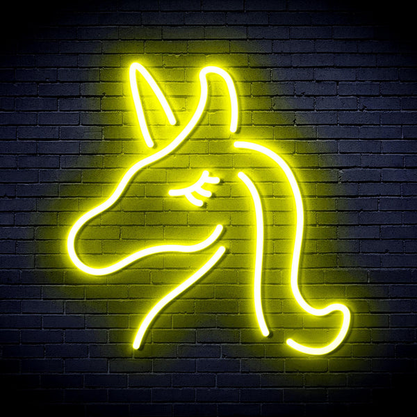 ADVPRO Unicorn Ultra-Bright LED Neon Sign fnu0024 - Yellow