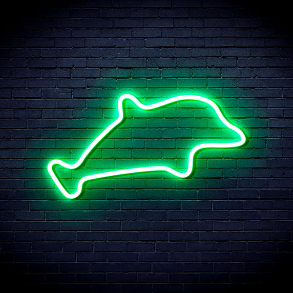 ADVPRO Dolphin Ultra-Bright LED Neon Sign fnu0025 - Golden Yellow
