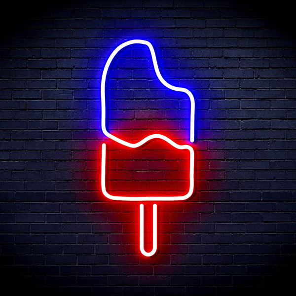 ADVPRO Ice-cream Popsicle Ultra-Bright LED Neon Sign fnu0029 - Blue & Red