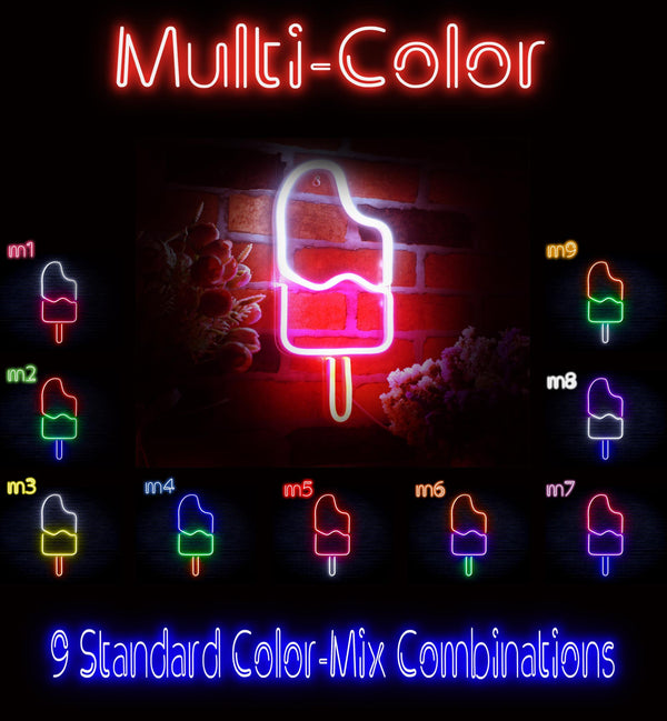 ADVPRO Ice-cream Popsicle Ultra-Bright LED Neon Sign fnu0029 - Multi-Color