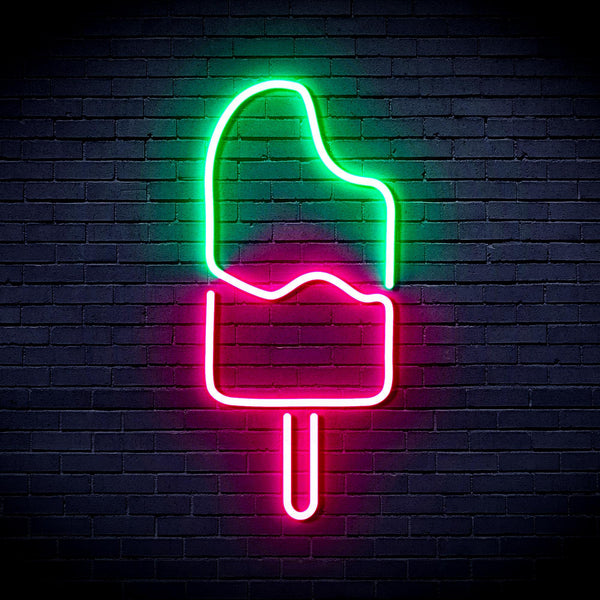 ADVPRO Ice-cream Popsicle Ultra-Bright LED Neon Sign fnu0029 - Green & Pink