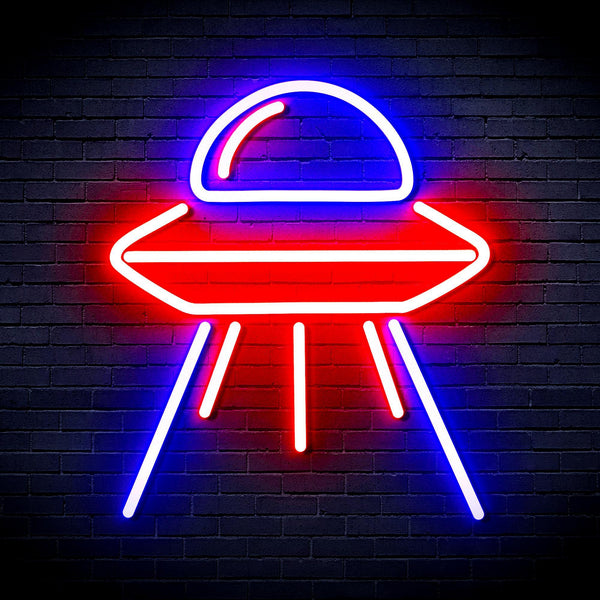 ADVPRO Spaceship Ultra-Bright LED Neon Sign fnu0031 - Red & Blue
