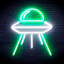 ADVPRO Spaceship Ultra-Bright LED Neon Sign fnu0031 - White & Green