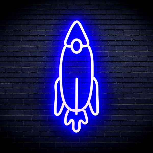 ADVPRO Rocket Ultra-Bright LED Neon Sign fnu0032 - Blue