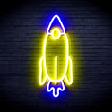 ADVPRO Rocket Ultra-Bright LED Neon Sign fnu0032 - Blue & Yellow