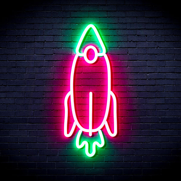 ADVPRO Rocket Ultra-Bright LED Neon Sign fnu0032 - Green & Pink