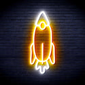 ADVPRO Rocket Ultra-Bright LED Neon Sign fnu0032 - White & Golden Yellow