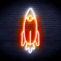 ADVPRO Rocket Ultra-Bright LED Neon Sign fnu0032 - White & Orange
