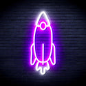 ADVPRO Rocket Ultra-Bright LED Neon Sign fnu0032 - White & Purple
