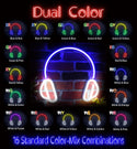 ADVPRO Headphone Ultra-Bright LED Neon Sign fnu0033 - Dual-Color