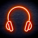 ADVPRO Headphone Ultra-Bright LED Neon Sign fnu0033 - Orange