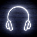 ADVPRO Headphone Ultra-Bright LED Neon Sign fnu0033 - White