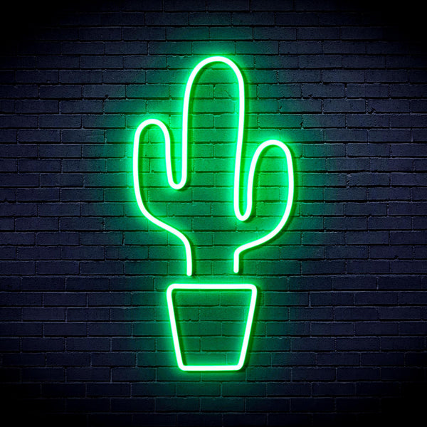ADVPRO Green Cactus Ultra-Bright LED Neon Sign fnu0035 - Golden Yellow