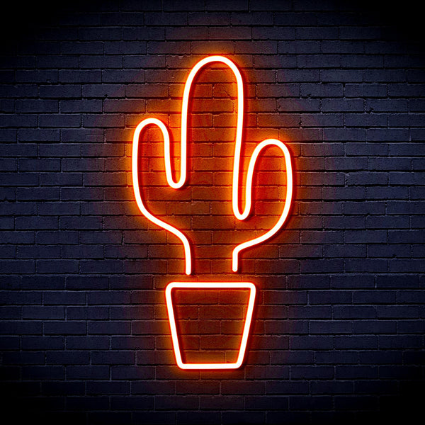 ADVPRO Green Cactus Ultra-Bright LED Neon Sign fnu0035 - Orange