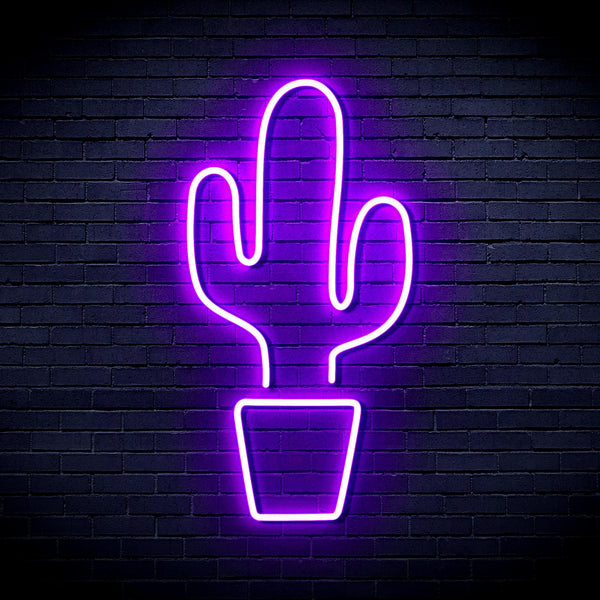 ADVPRO Green Cactus Ultra-Bright LED Neon Sign fnu0035 - Purple