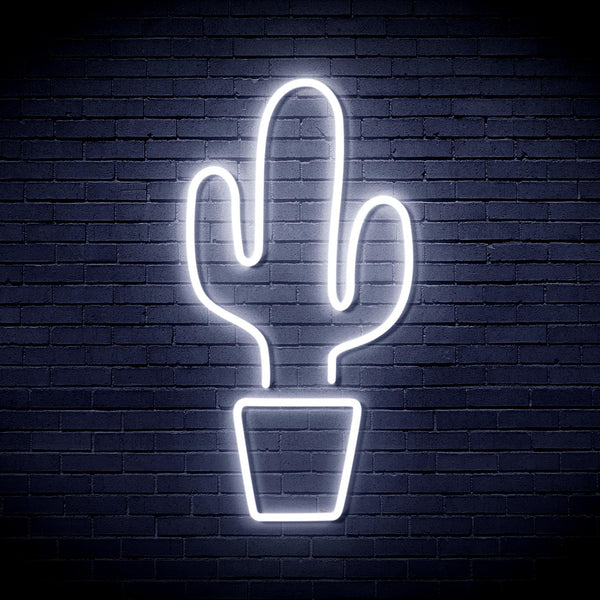 ADVPRO Green Cactus Ultra-Bright LED Neon Sign fnu0035 - White