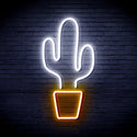 ADVPRO Green Cactus Ultra-Bright LED Neon Sign fnu0035 - White & Golden Yellow