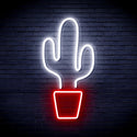 ADVPRO Green Cactus Ultra-Bright LED Neon Sign fnu0035 - White & Red