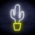 ADVPRO Green Cactus Ultra-Bright LED Neon Sign fnu0035 - White & Yellow