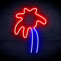 ADVPRO Coconut Palm Tree Ultra-Bright LED Neon Sign fnu0036 - Red & Blue