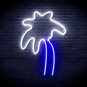 ADVPRO Coconut Palm Tree Ultra-Bright LED Neon Sign fnu0036 - White & Blue