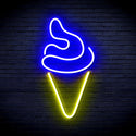 ADVPRO Ice-cream Ultra-Bright LED Neon Sign fnu0039 - Blue & Yellow