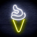 ADVPRO Ice-cream Ultra-Bright LED Neon Sign fnu0039 - White & Yellow