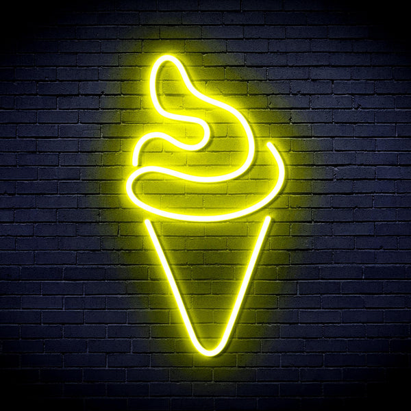 ADVPRO Ice-cream Ultra-Bright LED Neon Sign fnu0039 - Yellow