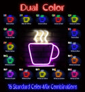 ADVPRO Coffee Cup Ultra-Bright LED Neon Sign fnu0041 - Dual-Color
