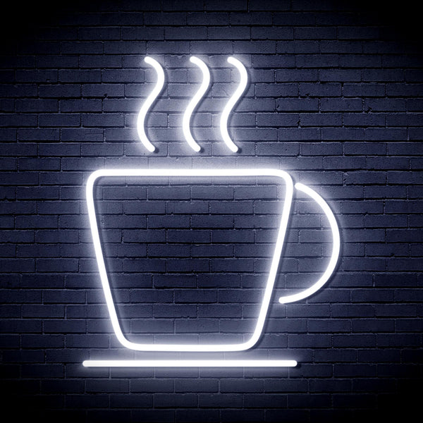 ADVPRO Coffee Cup Ultra-Bright LED Neon Sign fnu0041 - White