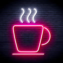 ADVPRO Coffee Cup Ultra-Bright LED Neon Sign fnu0041 - White & Pink