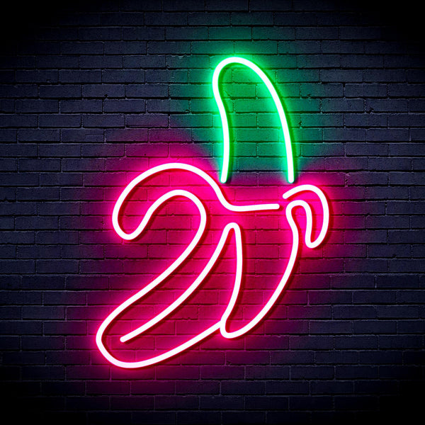 ADVPRO Banana Ultra-Bright LED Neon Sign fnu0042 - Green & Pink