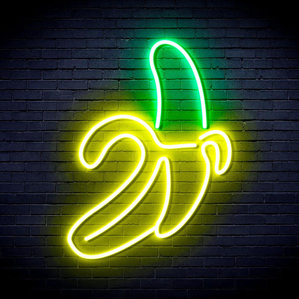 ADVPRO Banana Ultra-Bright LED Neon Sign fnu0042 - Green & Yellow