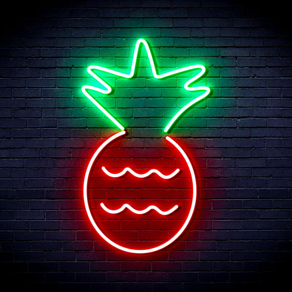 ADVPRO Pineapple Ultra-Bright LED Neon Sign fnu0043 - Green & Red