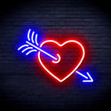 ADVPRO Heart and Arrow Ultra-Bright LED Neon Sign fnu0047 - Blue & Red