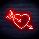 ADVPRO Heart and Arrow Ultra-Bright LED Neon Sign fnu0047 - Red