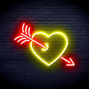 ADVPRO Heart and Arrow Ultra-Bright LED Neon Sign fnu0047 - Red & Yellow