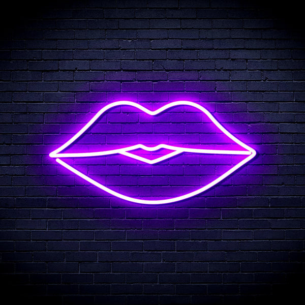 ADVPRO Red Lips Ultra-Bright LED Neon Sign fnu0048 - Purple