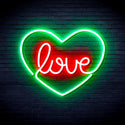 ADVPRO Love in the heart Ultra-Bright LED Neon Sign fnu0049 - Green & Red