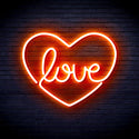 ADVPRO Love in the heart Ultra-Bright LED Neon Sign fnu0049 - Orange