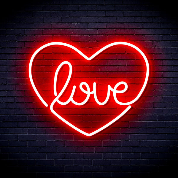 ADVPRO Love in the heart Ultra-Bright LED Neon Sign fnu0049 - Red