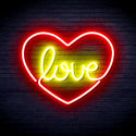 ADVPRO Love in the heart Ultra-Bright LED Neon Sign fnu0049 - Red & Yellow